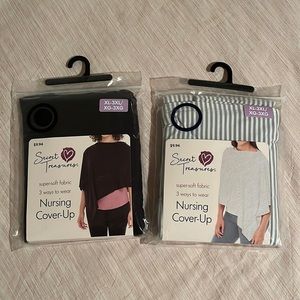 2 Packs Secret Treasures Maternity Nursing Wrap, Cover-Up, Scarf Size XL - 3XL